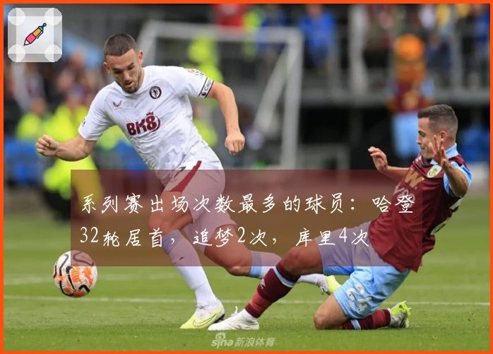 系列赛出场次数最多的球员：哈登32轮居首，追梦2次，库里4次